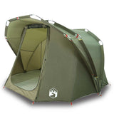 Fishing Tent 4-Person Olive Green Waterproof 4009395