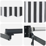 Electric Retractable Awning Anthracite and White 3.5 x 2.5 m 3420127