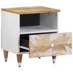 ZNTS Bedside Cabinets 2 pcs 40x33x46 cm Solid Wood Mango 4018671