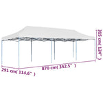 Folding Pop-up Party Tent 3x9 m White 48872