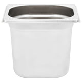 Gastronorm Containers 8 pcs GN 1/6 150 mm Stainless Steel 50908