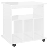 Storage Cabinet High gloss white Engineered wood 60 x 45 x 60 cm 808482