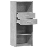 Highboard Concrete Grey 50x42.5x124 cm Engineered Wood 846176