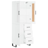 Highboard White 69.5x34x180 cm Engineered Wood 3199833