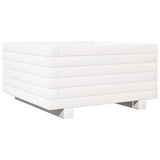 Garden Planter White 50x50x26.5 cm Solid Wood Pine 847294