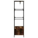 Wardrobe Smoked Oak 90x50x180 cm Engineered Wood 848671