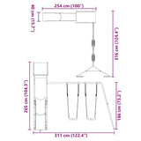Outdoor Playset Impregnated Wood Pine 3279039