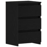 Bedside Cabinet Black Oak 40 x 35 x 62.5 cm Engineered Wood 862613