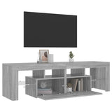 TV Cabinet with LED Lights Grey Sonoma 140x36.5x40 cm 822642