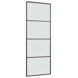 Sliding Door with Hardware Set 76x205 cm ESG Glass&Aluminium 3332862