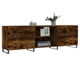 TV Cabinet Smoked Oak 150x30x50 cm Engineered Wood 829121