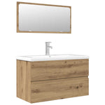 ZNTS 3 Piece Bathroom Furniture Set Artisan Oak Engineered Wood 3328940