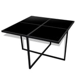 9 Piece Outdoor Dining Set with Cushions Poly Rattan Black 42762