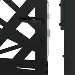 ZNTS Garden Gate Black 105x106 cm Steel Light Design 4100949