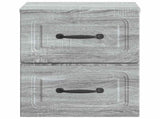 Wall-Mounted Bedside Cabinet Grey Sonoma 34.5 x 33 x 40 cm 899327