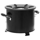 Camping Wood Stove Black 36x26x22.5 cm Metal 319439