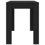 Dining Table Black 120x60x76 cm Engineered Wood 800433