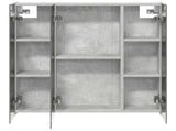 Bathroom Mirror Cabinet Concrete Grey 70 x 14.5 x 70 cm 889090