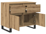 Sideboard Artisan Oak 60 x 35 x 70 cm Engineered Wood and Iron 881742
