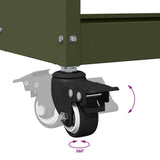 Tool Trolley Olive Green 65 x 35 x 111 cm Cold-rolled Steel 874556