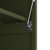 Wall Cabinet for Garage with Gas-lift Door Olive green 883267