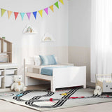 Bed Frame with Headboard White 80 x 200 cm Engineered Wood 877210