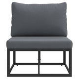 Outdoor Furniture Black and Anthracite 70 x 71.5 x 71 cm Metal 42008021