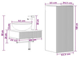 Bathroom Furniture Set 2 pcs White 33 x 34.5 x 100 cm 3406093