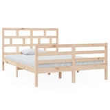 3101283 Bed Frame without Mattress Solid Wood 140x200 cm