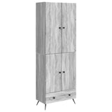 Cabinet Set 2 pcs Grey Sonoma Engineered Wood 3416859