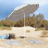 Beach Parasol Blue and White 263 x 263 x 272 cm 4010669