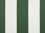 Awning Replacement Fabric Green and White 3 x 2 m Polyester 42000653