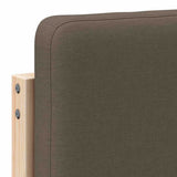 Upholstered Headboard Brown and Taupe 75 cm Solid Pine Wood 880101
