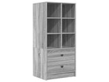 Desk with Drawer with Shelf with Storage 2 pcs Grey Sonoma 3337342