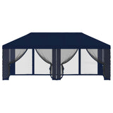 Gazebo Cover with Sidewalls 6 x 3 m Blue Polyester 190 900416