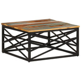Coffee Table 68x68x35 cm Solid Reclaimed Wood 330075