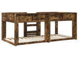 Bunk Bed for Kids Smoked Oak 100 x 200 cm Engineered Wood 3410423