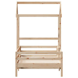Bed Frame with Roof without Mattress 100x200 cm 3282156