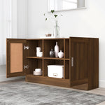 ZNTS Sideboard Brown Oak 120x30.5x70 cm Engineered Wood 815626