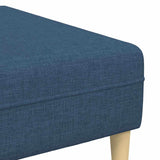 Sofa Set 3 pcs Blue Fabric 3335119
