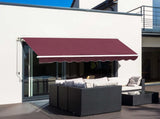 Manual Retractable Awning, 3x2.5 m-Red T3398P310365