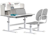 Height Adjustable Kids Desk and Chair Set, Children School Study Desk with Tiltable Desktop, Reading T3398P347976