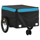 Bike Trailer Black and Blue 45 kg Iron 94107
