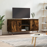 TV Cabinet Smoked Oak 104x35x50 cm Engineered Wood 827009