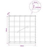 Gabion with 3.5 mm Wire and 10x10 cm Mesh 50x10x50 cm 3462979