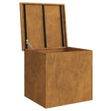 Outdoor Storage Box Rusty 55 x 50.5 x 50 cm Steel 874580