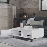 Coffee Table White 90x60x35 cm Engineered Wood 806004