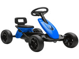 Pedal Go Kart for Kids 2-5 Years, with Silent EVA Wheels, Metal Frame, Blue T3398P378923