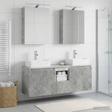 Bathroom Cabinet Set 5 pcs Concrete Grey Engineered Wood 3406394