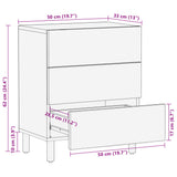 Bedside Cabinet Black 50x33x62 cm Engineered Wood 4017657